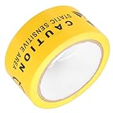 MUSISALY Antistatisches Warnband Gelb 48mm X 18m für Bodenmarkierung Sicherheitswarnband Baustelle Esd Sicheres Absperrband für Industrie und Arbeitsschutz