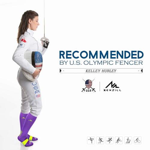 Image of NEWZILL Medical Compression Socks for Women & Men, 20-30 mmHg Knee-High Support for Circulation, All-Day Comfort for Work Travel Running Cycling and Fitness