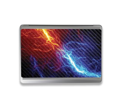 Image of MightySkins Carbon Fiber Skin Compatible with Microsoft Surface Laptop Studio 2 (2023) Full Wrap Kit - Color Lightning | Protective, Durable Textured Carbon Fiber Finish | Made in The USA