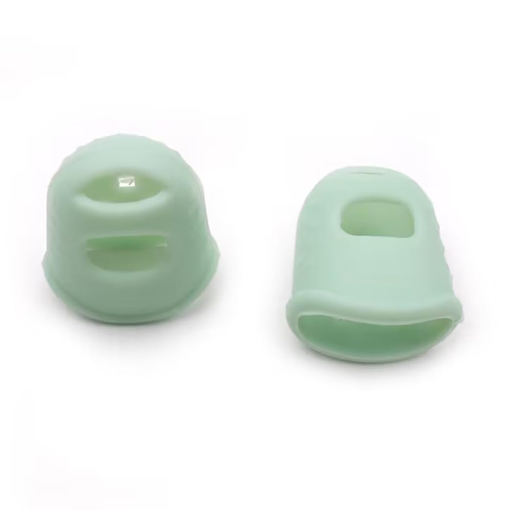 Kalimba Thumb Protectors 2 Pieces Soft Silicone Ultimate Comfort for Beginners Professionals Guards for Kalimba Guitar Musical Instruments
