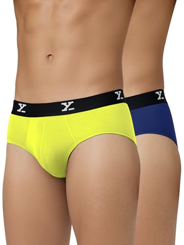 Image of XYXX Men's Ace Micromodal Regular Fit Solid Antimicrobial Briefs with No Marks Waistband (Pack of 2)