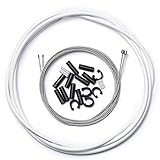 corki Universal Bicycle Shifter Cable Housing Set for Shimano Sram Derailleur White