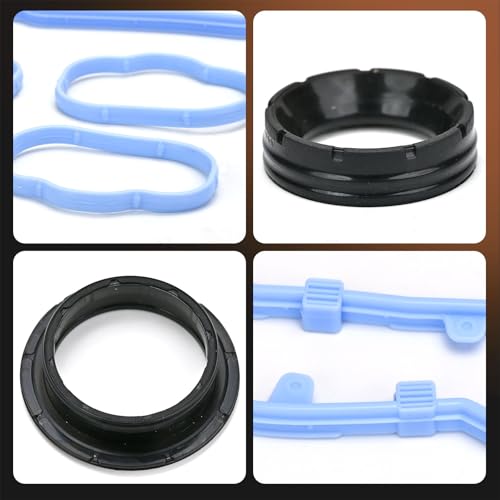 Image of 3.6L Valve Cover Intake Manifold Gasket Set Replacement for Jeep Dodge Chrysler 200 300 Wrangler Cherokee Challenger Charger Durango Journey Ram ProMaster 1500 2500 3.6 V6 2011-2022 5184596AE VS50805R