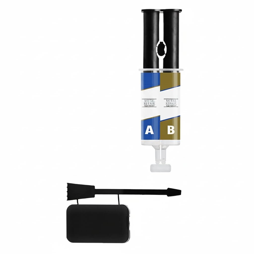 Dry Metal Welding AB Glue, Waterproof Cast Iron Radiator, Tank Duty Metal Repair Agent Set, Industrial Heat Resistance Cold Weld Materials Metal Repair Paste Boats, Cars for Repairing All Surfaces