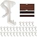 Amazing Drapery Hardware Wood Blind and Faux Wood Blind Valance Retainer Clips (30 Pack)