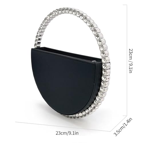 Elegant Round Evening Bag Fashion Handbag For Women With PU Leather Top Handle Bag for Wedding Party3