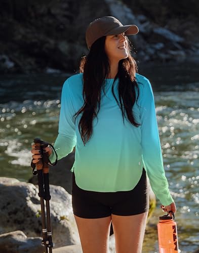 Image of Women's Sun Shirts UPF 50+ Long Sleeve UV Protection Shirt Lightweight Quick Dry Workout Hiking Tops for Women