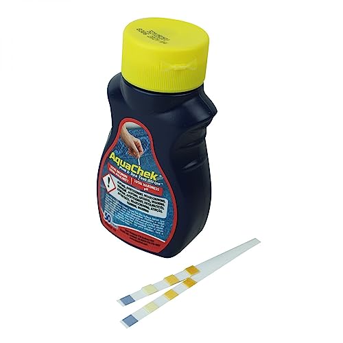 Aquachek ® Lot de 3 x 50 bandelettes d'analyse pour piscine ou spa - Brome - Rouge - Norme CE