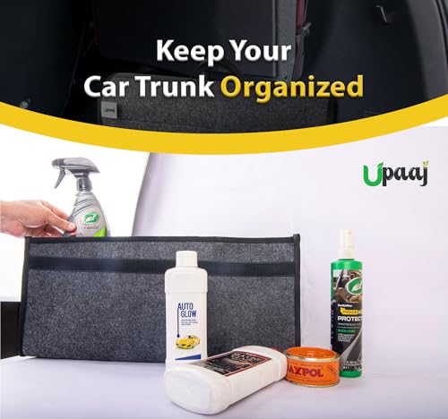 UPAAJ Car Trunk Organizer, Large Foldable Car Storage Organizer, Anti Slip Car Boot Organizer, Car Organiser and Storage, Utility Tool Bags, Car Accessories Bag, Tools Organiser, All Car Organizer 7 41Z7g8rDzWL