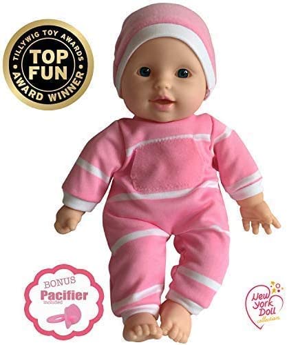 The New York Doll Collection "11 Inch Soft Body Doll In Gift Box - 11"" Baby Doll (Caucasian) #TOP2