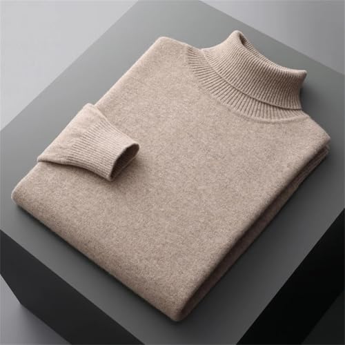 Men’s Autumn Winter Merino Wool O-Neck Sweater Pullover Knit Loose Sweater Tops4