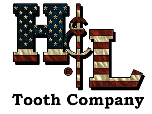 Image of H&L Tooth Company Forged in The USA 230T9 Single Tiger Backhoe Bucket Teeth + 23FP Flexpins (5-Pack) for Deere, Case, JBC, and More. + Free Remover Tool | 23 | 230 | Made in The USA