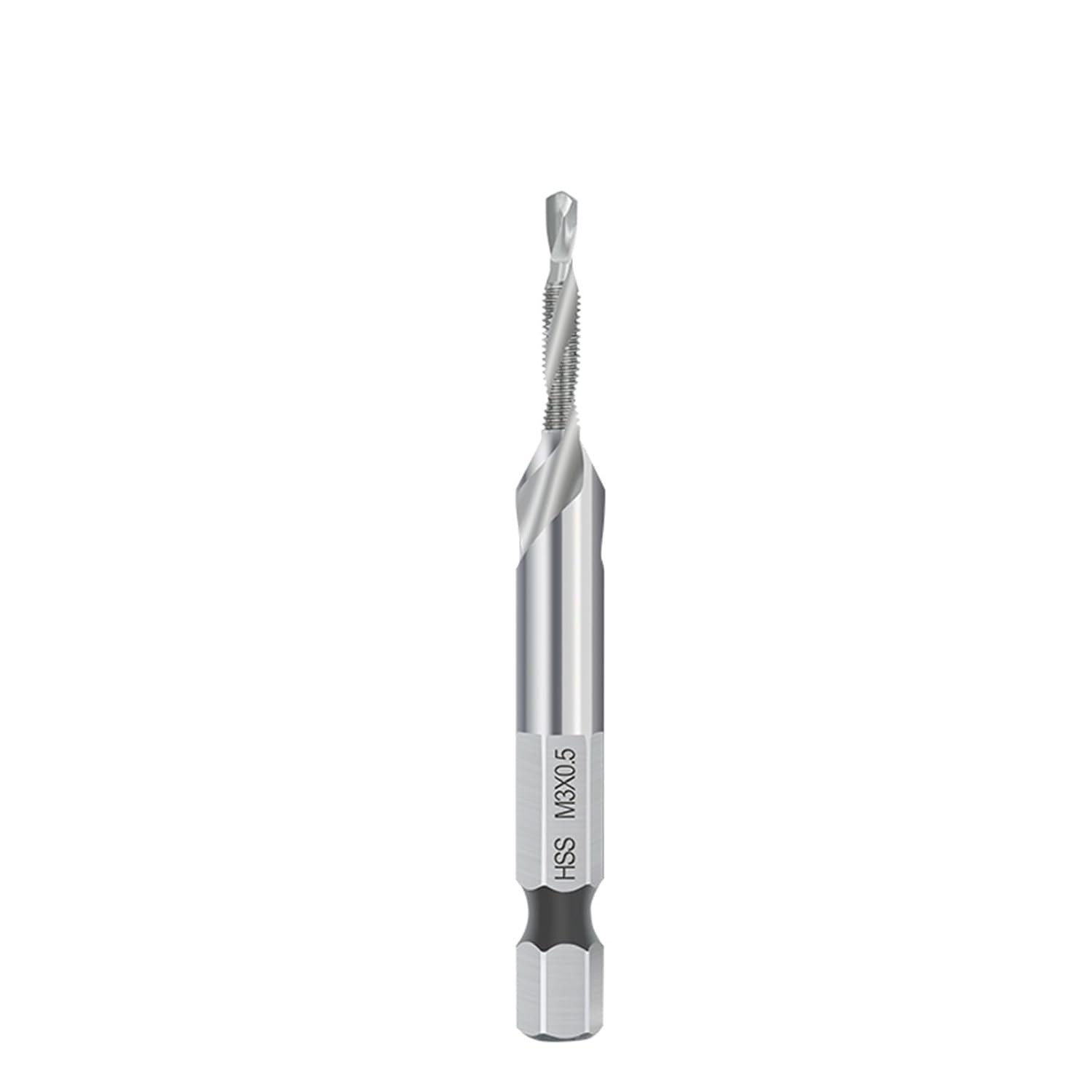 HSS Screw Thread Metric Tap Drill Bits 1/4" Hex Shank Screw Thread Taps M3 M4 M5 M6 M8 M10 M12 Screw Machine Hand Tool(1pc M3) DIOBFZFY
