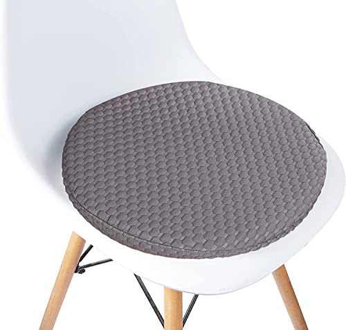 Big Hippo Chair Cushion Non Slip Kitchen Dining Chair Pad Round Seat Cushion-Grey