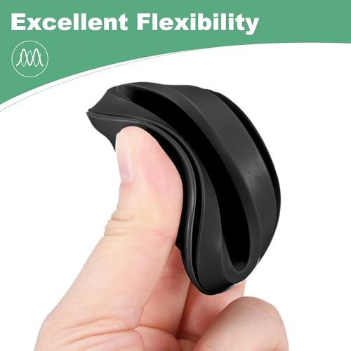 Image of M METERXITY 3-Packs Silicone Hole Plugs, Snap in Locking Hole Plugs for 50mm Hole, Round Hole Rubber Plug Kitchen Bulkheads Waterproof Sealing Plugs [Black]
