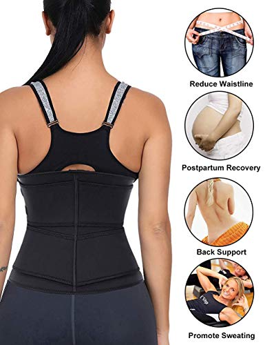 Corset Women's Body Shaper Seamless Sweat Sports Black Workout Waist Trainer2
