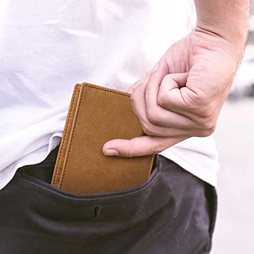 Image of DOPTIKA To My Husband Wallet, Mens Leather Wallet, Christmas Birthday Gifts for Husbands, Him, Boyfriend, RFID Bifold Wallet for Men, Gift From Wife