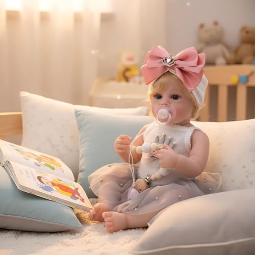 Muñeca Bebé Reborn Vinilo Realista 56 cm miniatura 5