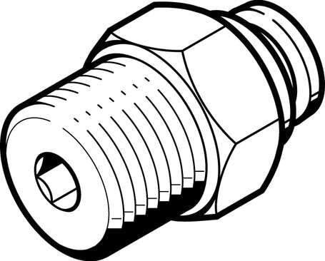 FESTO 533269 QB-10-32-UNF-1/4-U 10/32 THREAD X 1/4 TUBE 10PK