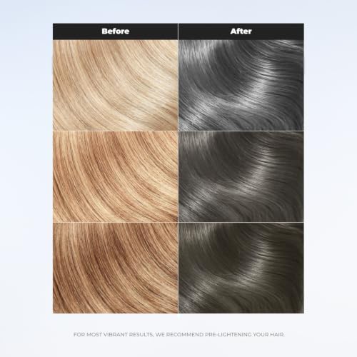 Image of XMONDO Color Slate Grey Depositing Mask, Hair Dye, 8 Fl Oz | Semi-Permanent, Infused with Bond Booster & Hyaluronic Acid for Nourishment, Revitalization & Repair, Vegan Formula