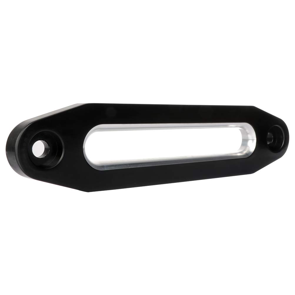 LSAILON LSAILON Universal Aluminum Mount Bolt 10 Hawse Fairlead 8000-15000LBS for Off-Road Vehicles SUV for Pickups for Jeep Winch Rope, Black