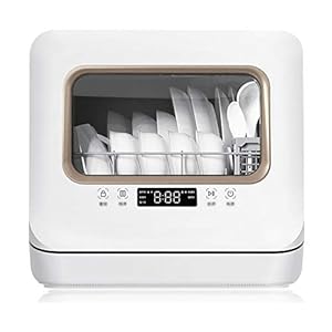 ZLXDP Kleine Portable Vaatwasser Volautomatische compacte Desktop Vaatwasser geschikt for diverse keukens