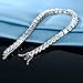 Gemsme 925 Sterling Silver 4mm Tennis Bracelets - 18K White Gold Plated 4mm Round Cut Cubic Zirconia Classic Tennis Bracelet for Women/Mom/Men, Size 8.5 inch