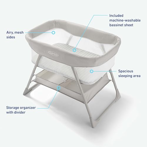Graco DreamMore Bedside & Portable Bassinet, Willow - image 6
