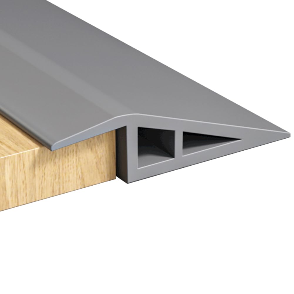 Soglia In Alluminio Vibeo Per Pavimenti – Striscia Di Transizione 90 Cm Per Altezze 2-5 Mm, Finitura Champagne