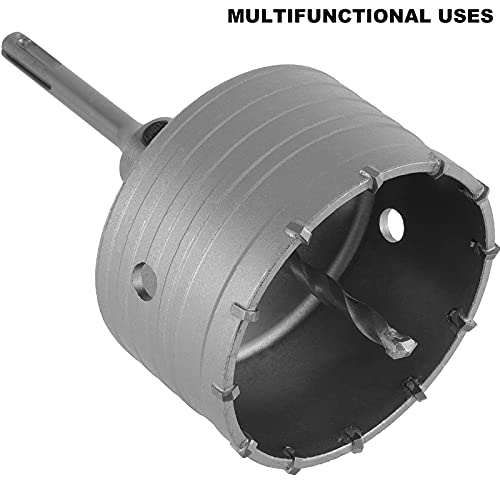 Sheutsan 4 Inch Concrete Hole Saw, 100Mm Premium Metal Hole Saw Cutter, Sds Plus Shank Hole Saw Drill Bit For Wall, Concrete, Brick, Stone, Cement #TOP4