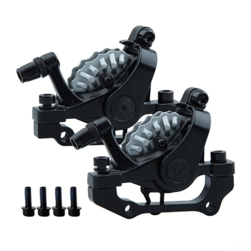 Innovativo design a doppio pistone in pinze meccaniche per freni a disco su misura per biciclette elettriche e scooter (freno anteriore nero)