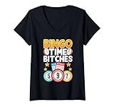Photo Gallery donna bingo time bitches divertente bingo giocatore gioco nonna donne maglietta con collo a v Photo Gallery donna bingo time bitches divertente bingo giocatore gioco nonna donne maglietta con collo a v