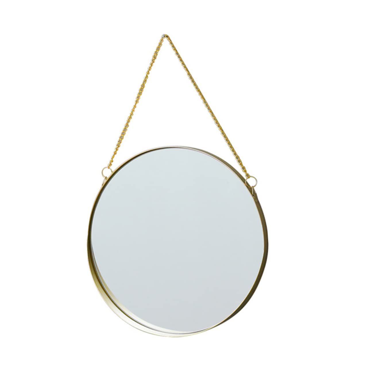 Miroir de maquillage mural rond aux finitions élégantes de salon