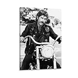 Sam Elliott on A Motorcycle Poster Aesthetic Decorative Painting Canvas Wall Art Picture Print Room Decorationnt Living Room Posters Bedroom 08x12inch(20x30cm) Frame-Style