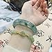 URED Floating Green Jade Bangle Bracelet For Women Wealth Good Luck Bracelet Natural Jade Bangle Genuine Jade Bracelet Chinese Feng Shui For Woman Yoga meditation mother gift Birthday