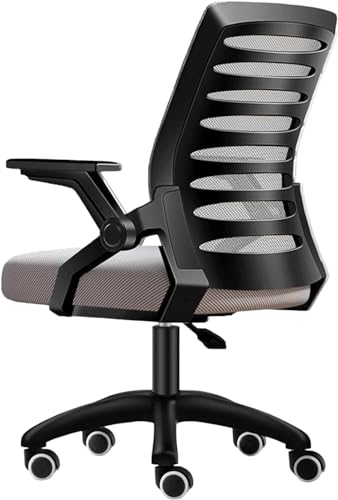 Chaise de bureau en maille pivotante pour alterner posture de travail et assise en tailleur