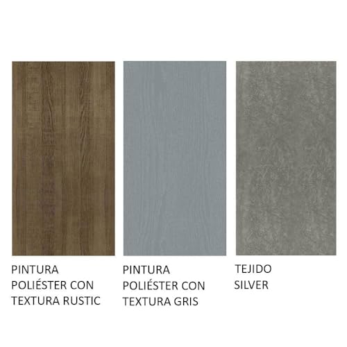 Conjunto Sala de Jantar Mesa Tampo de Vidro 4 Cadeiras Rustic/cinza/silver Anne Madesa