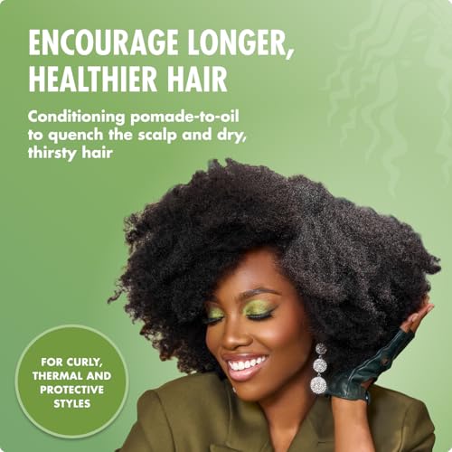 Mielle Organics Rosemary & Mint Pomade-to-Oil Hair & Scalp Treatment 5oz — view 2