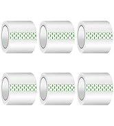 Minghaoda Small Clear Packing Tape, 6 Rolls Packaging Tape for Shipping Packaging Moving Sealing,...
