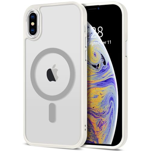 Coque iPhone X magnétique MagSafe antichoc coque protection fine 5.8 pouces mate