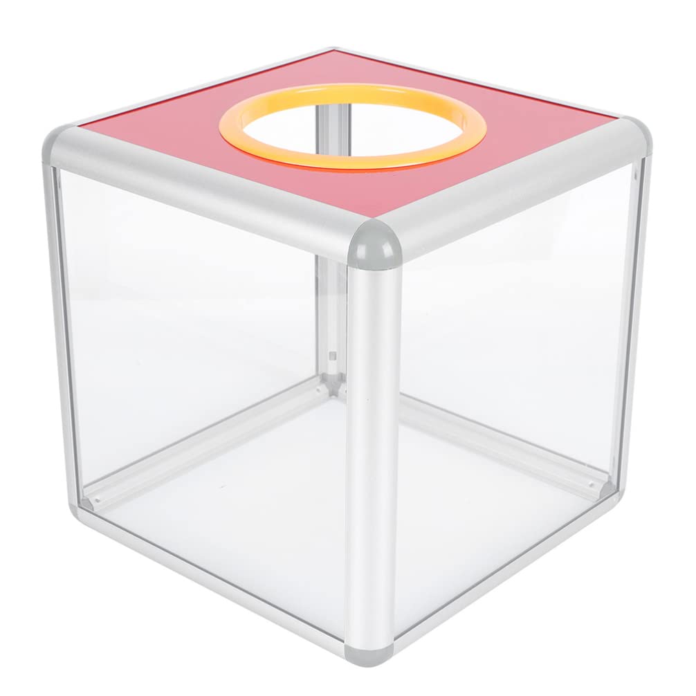 Boîte à Tombola Cubique Transparente, Acrylique et Alliage D'aluminium