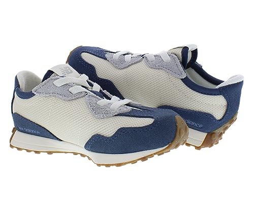 New Balance 327 Bungee Lace Infant/Toddler Shoes Size 5, Color: Blue/Beige4