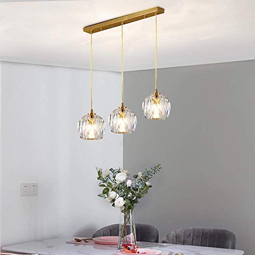 Chandelier cristal 6 lumières hauteur réglable pour plafond