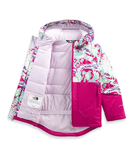 The North Face Jaqueta infantil com isolamento Freedom, estampa múltipla de terreno roxo pico, 3