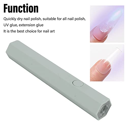 Handheld Nail Lamp, Mini Nail Dryer, Soft Light 1pcs LED Portable Cute Mini UV Nail Dryer for Fast Curing Home (Green) - Image 3