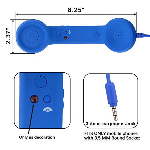 CM-Vintage-Retro-Telephone-Handset-Cell-Phone-Receiver-MIC-Microphone-for-Cellphone-Smartphone-35-mm-Socket