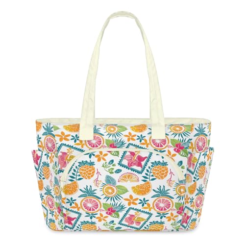 Grand sac fourre-tout à fermeture éclair léger et matelassé pour femme