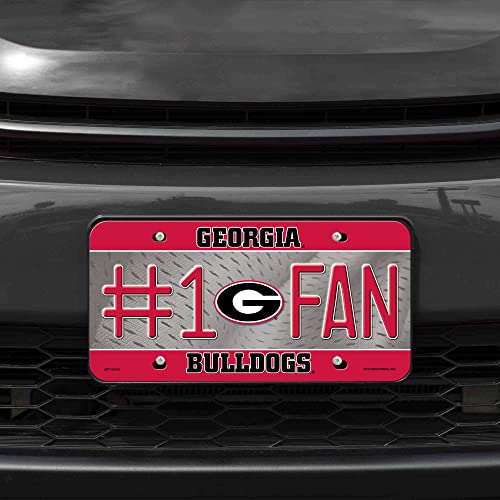 Rico Industries RICMTF110102 Ncaa Georgia Bulldogs #1 Fan Metal License Plate Tag 6 X 11.5-" thumb #1
