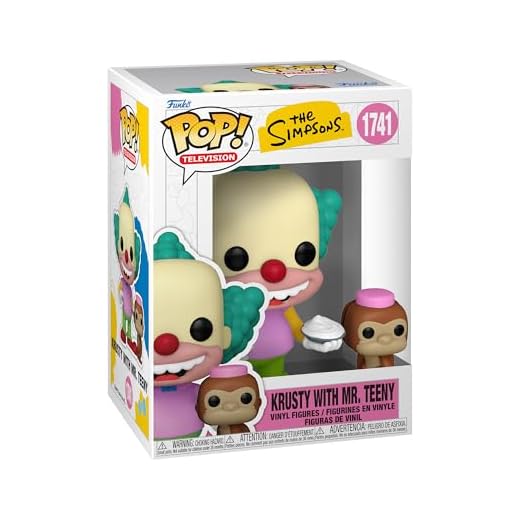 Funko Pop! & Buddy: Simpsons 1 - Krusty The Clown & Tenny​ - The Simpsons - Figura de Vinilo Coleccionable - Idea de Regalo - Mercancia Oficial - Juguetes para Niños y Adultos - TV Fans