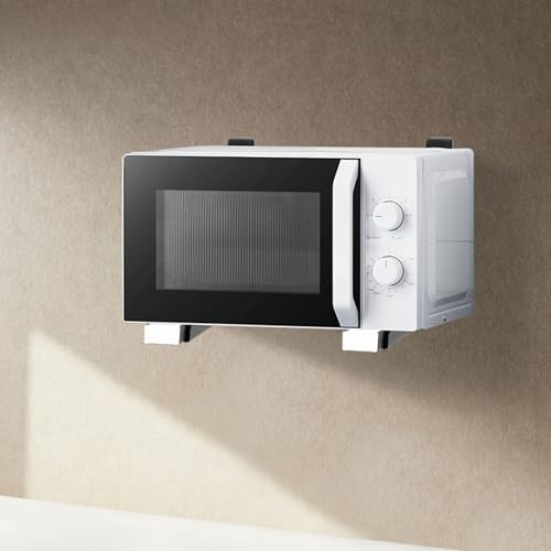 Étagère murale micro-ondes en acier réglable pour petites cuisines et studios - 3